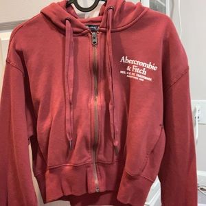 NEW‼️ Abercrombie & Fitch Cropped Zip Hoodie